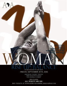 Woman Rise Up/Balance Flyer