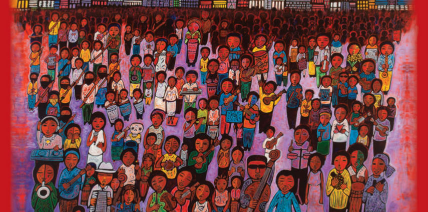 THE ETERNAL GETDOWN album cover. Cover art by Jose Ramirez.