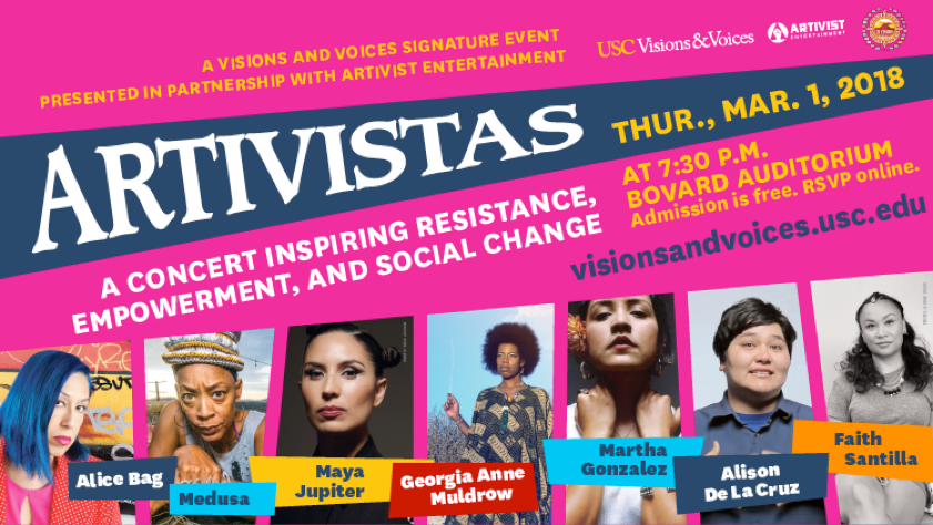 USC Visions and Voices Artivistas Flyer